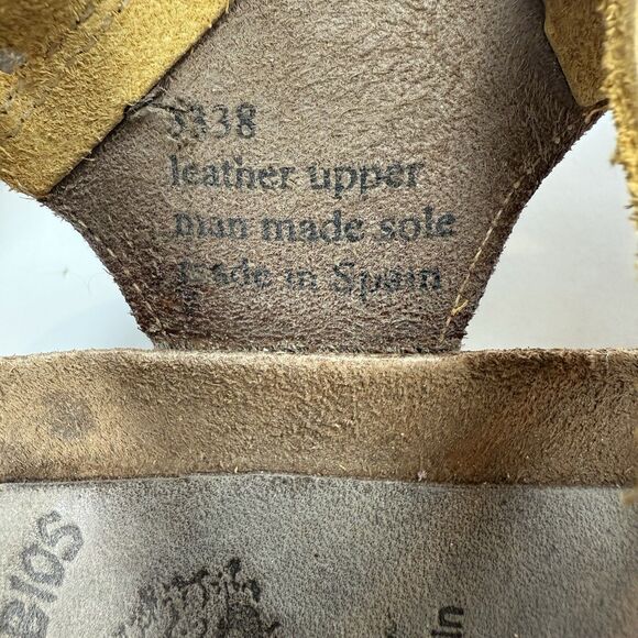 Inter Bios Sandals Strappy Footbed Comfort Multi Color Wedge Sz 40 / 9 - Picture 9 of 9